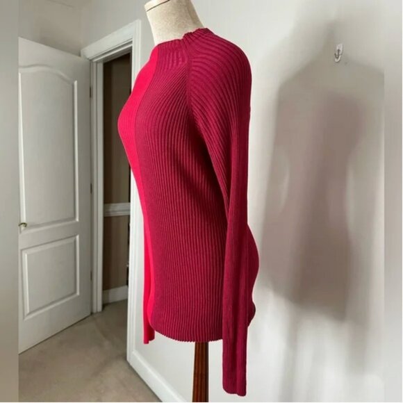 Trina Turk Women's | Seema Two-Toned Long-Sleeve Sweater | Trina Turk Size XL - Picture 7 of 9